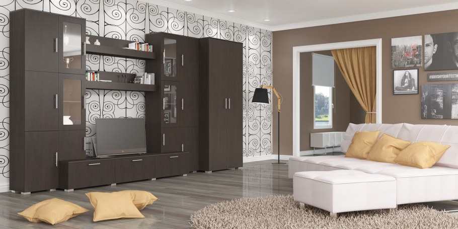 Гостиная Нота-9 венге/белфорт