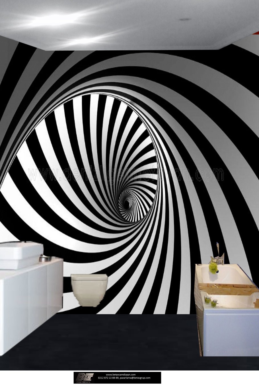 Геометрические иллюзии в интерьере