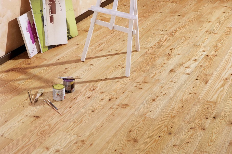 Пол из доски лиственницы