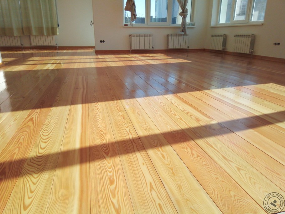 Чистовой пол - шпунтованная доска 28 мм