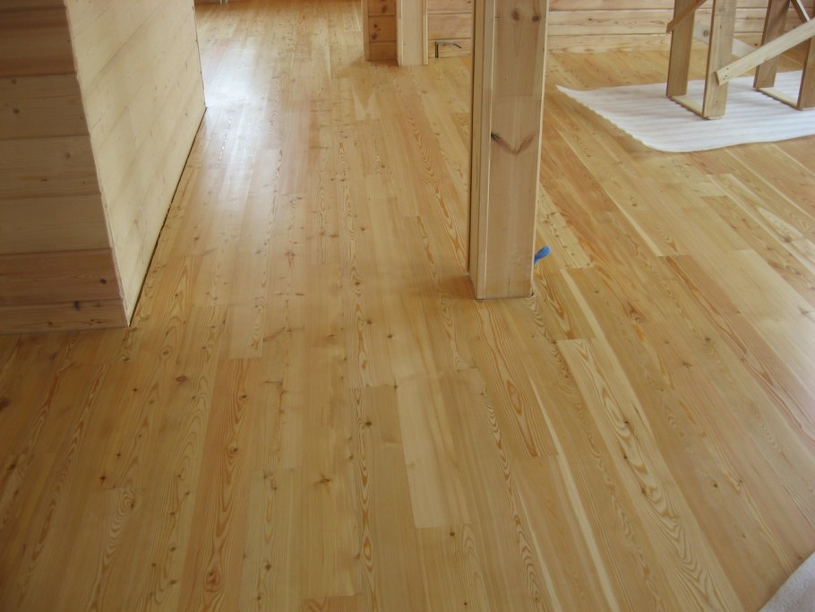 Пол шпунтованная доска