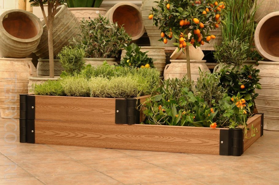 Грядочная доска из ДПК