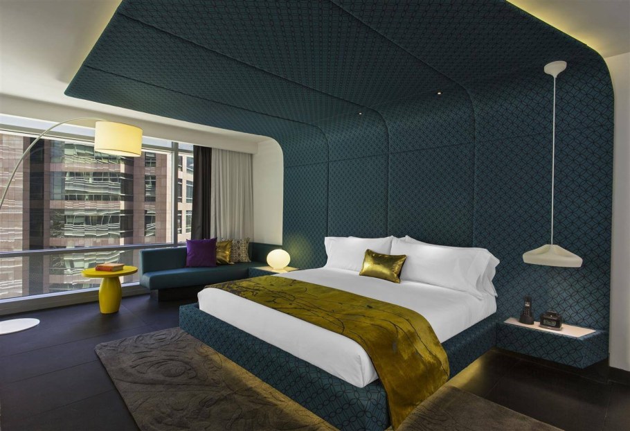 Необычный интерьер спальни