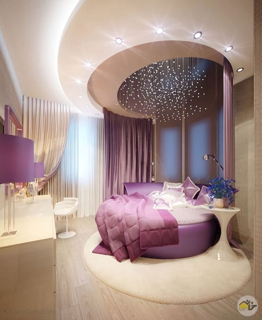 Комната с круглой кроватью