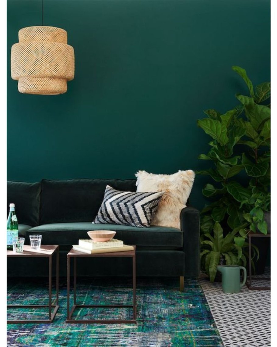 Зеленый цвет в интерьере