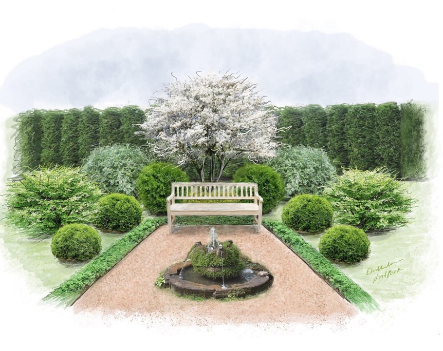 Ирга Ламарка в ландшафте сада