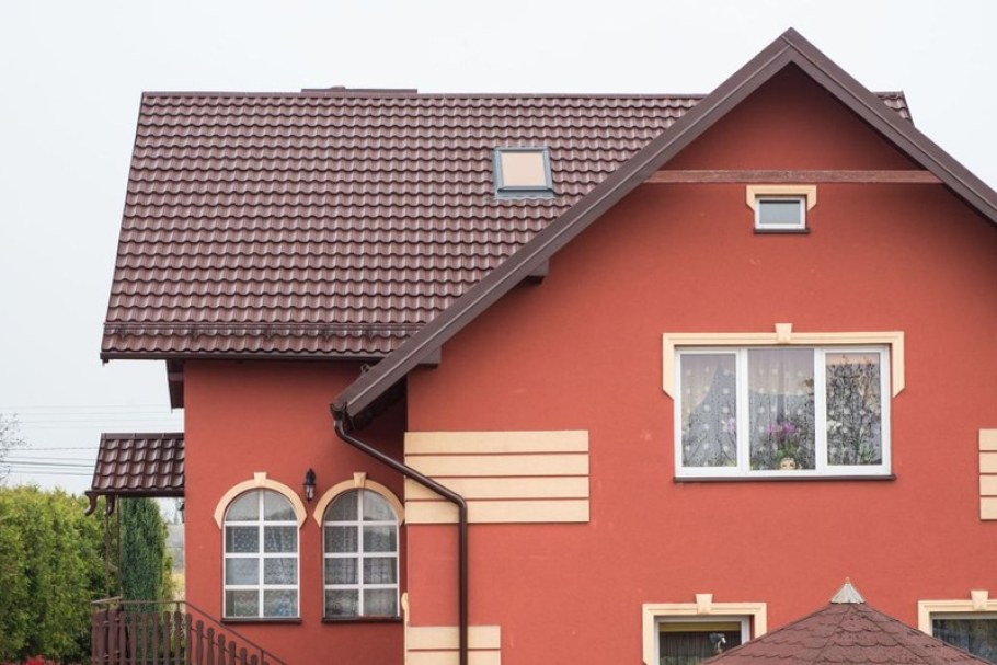 Окрашенные фасады домов