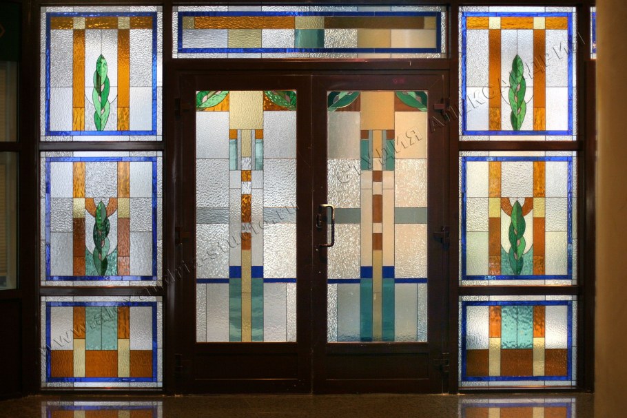 Вт2 входная группа, витраж Оаку СПД 3420х1740