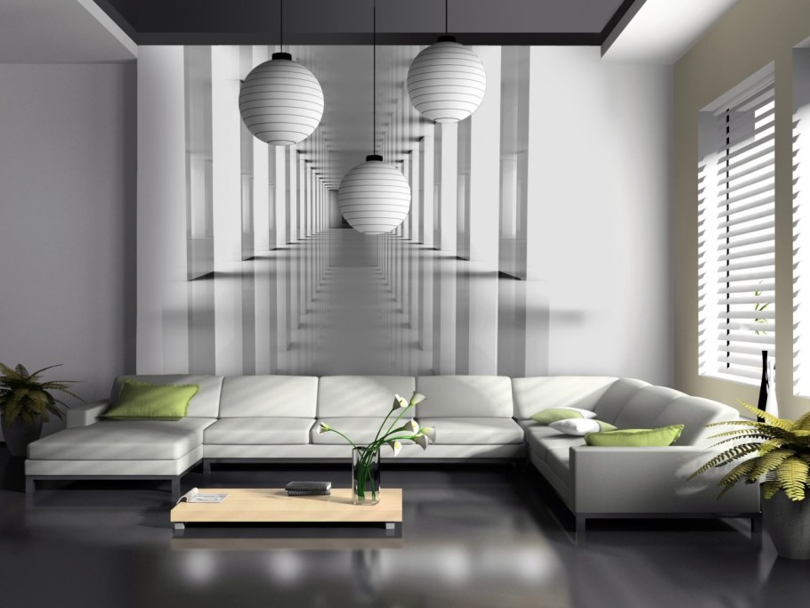 Фотообои 3d в интерьере