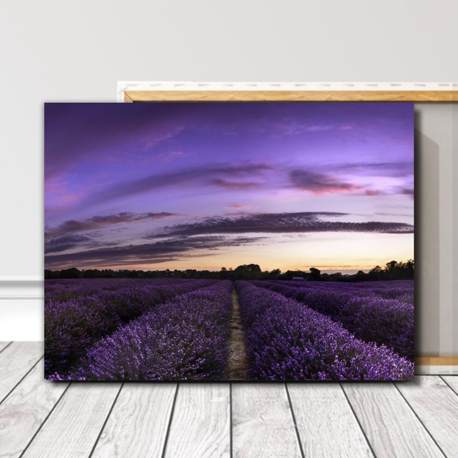 Интерьерная картина дерево в сиреневых тонах