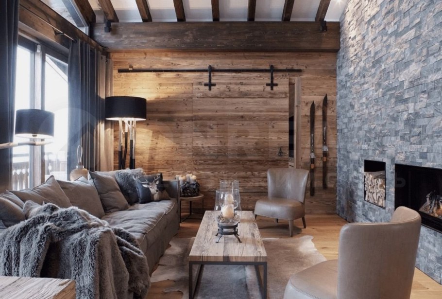 Стиль Альпийское Шале в загородном доме