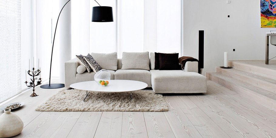 Белый ламинат в интерьере