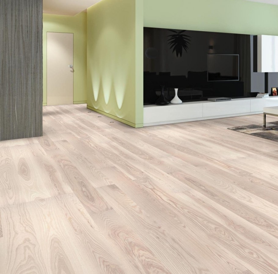 Паркетная доска Барлинек ясень милкшейк