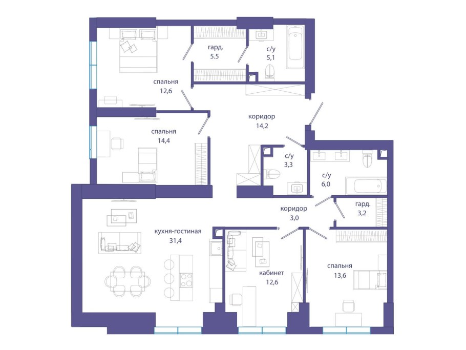 ЖК событие 4 цвет дома