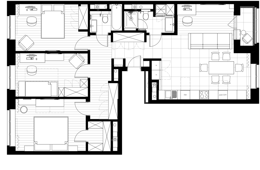 Схемы 45 квадратов дом