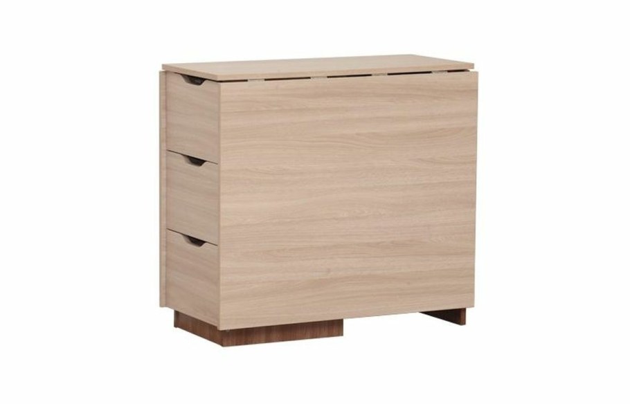 Стол с тумбой ясень шимо