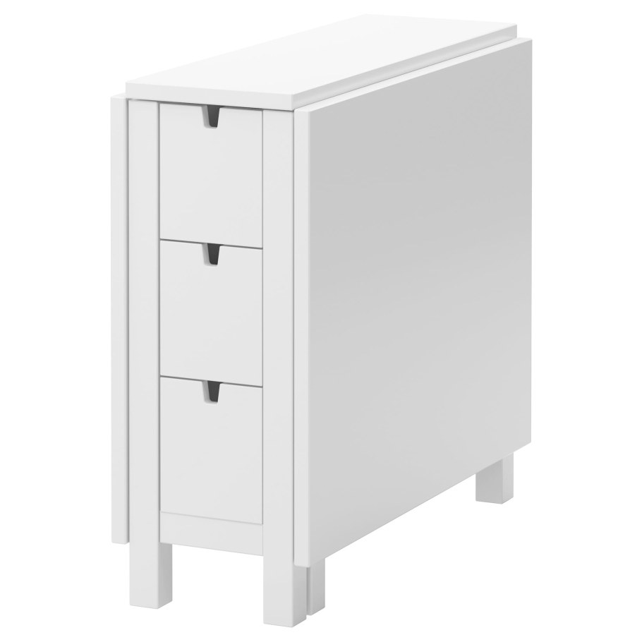 Норден стол складной, белый, 26/87/148x80 см