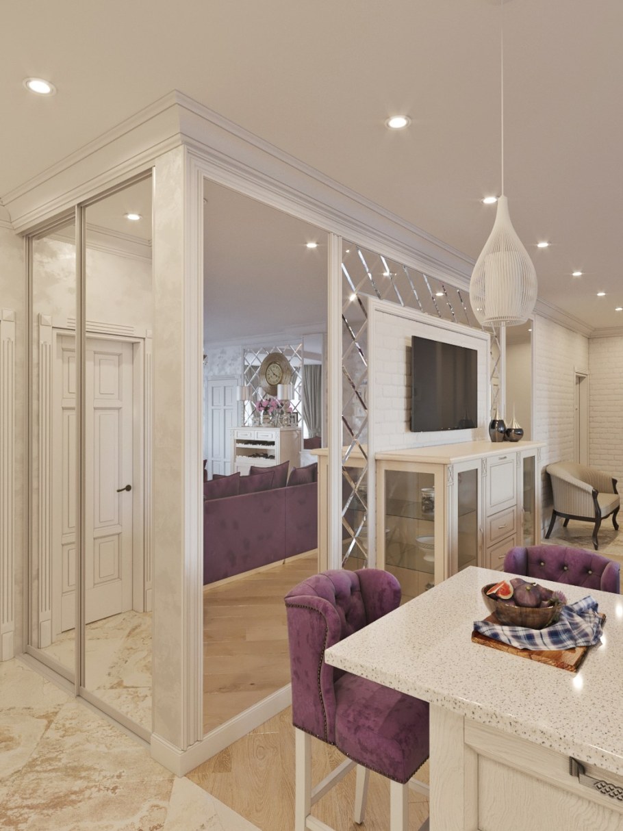 Кухня совмещенная с прихожей