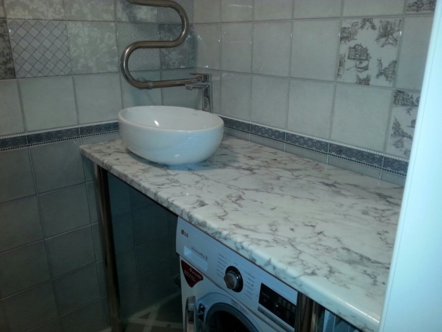 Мрамор Миланский столешница кедр