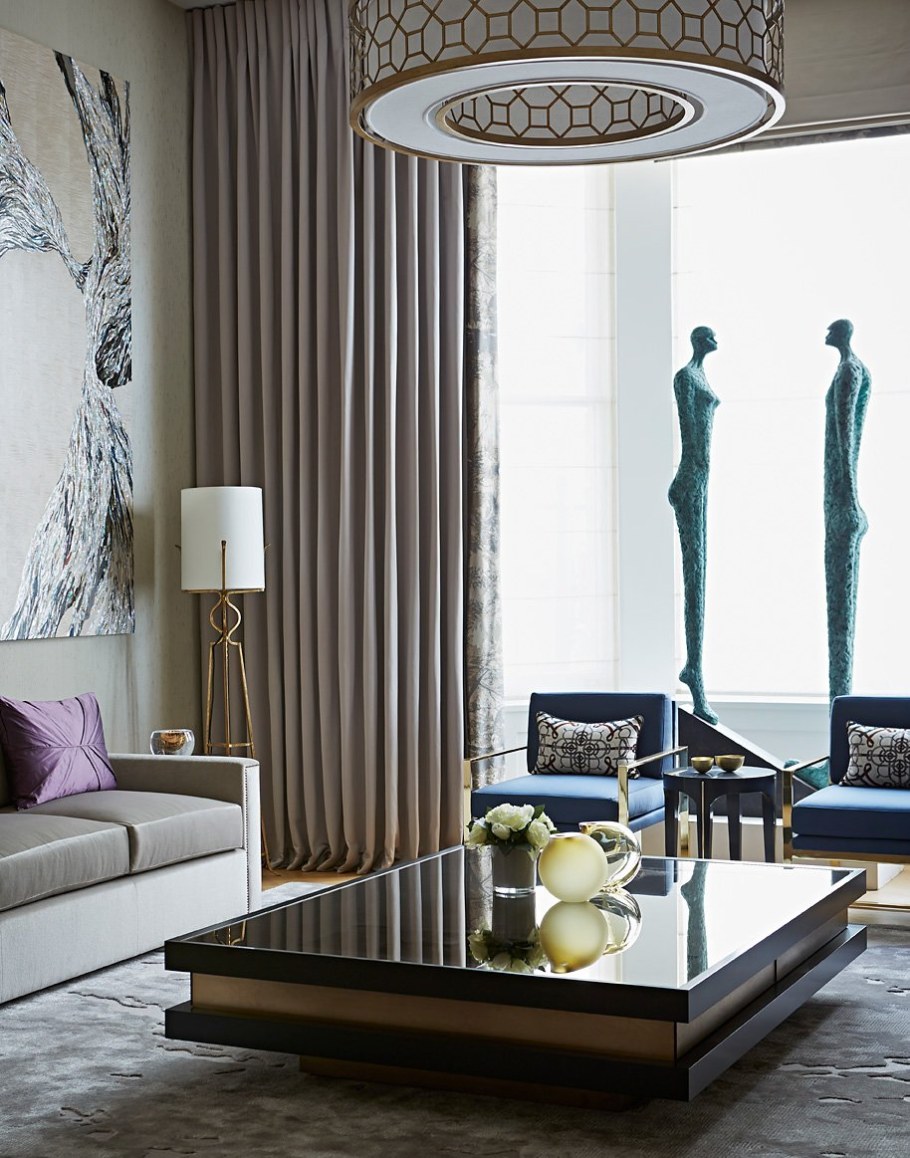 Декор гостиной в современном стиле в интерьере