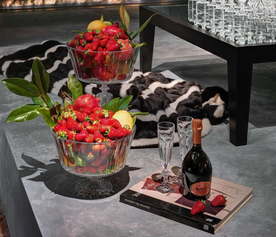 Baccarat плоская ваза Mille nuits