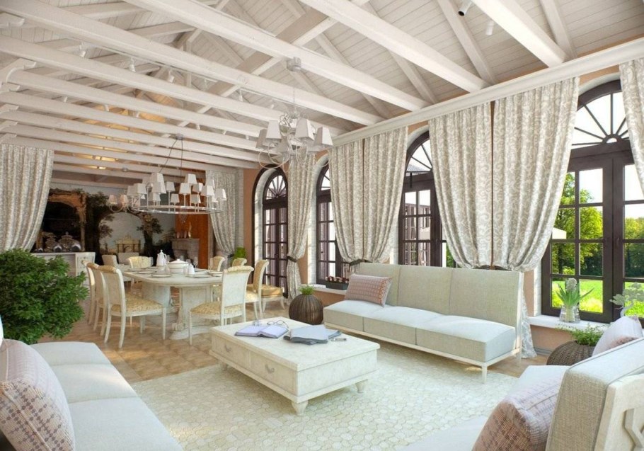 Гостиная в средиземноморском стиле