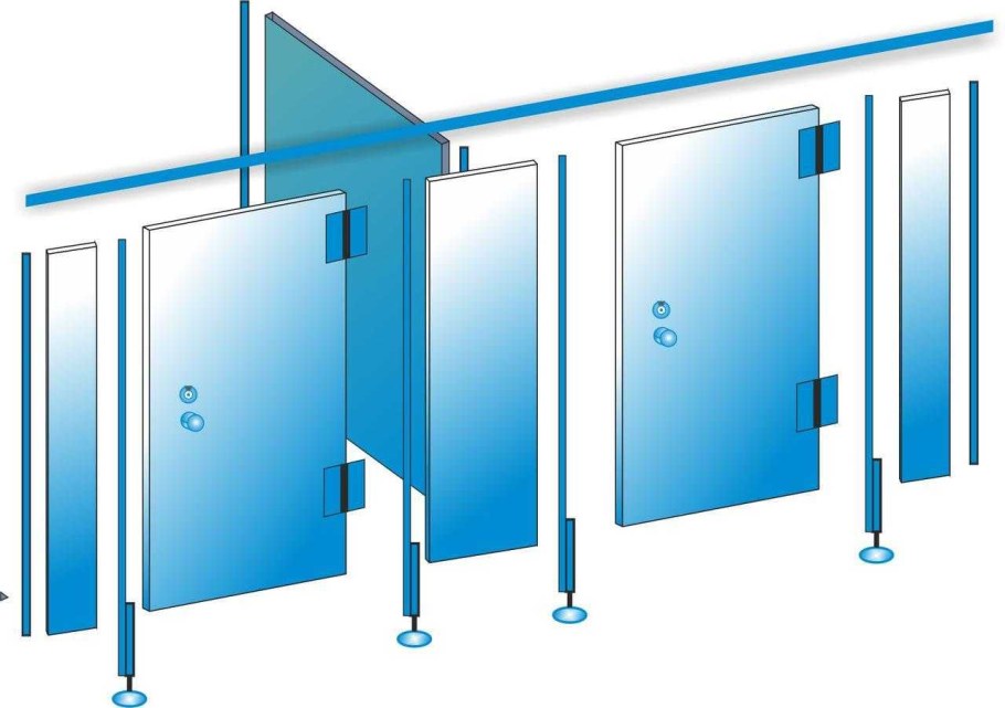 Туалетные перегородки Алютех