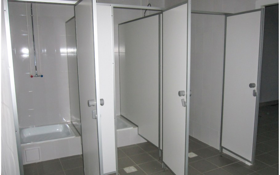 Сантехнические перегородки алюминий кп45