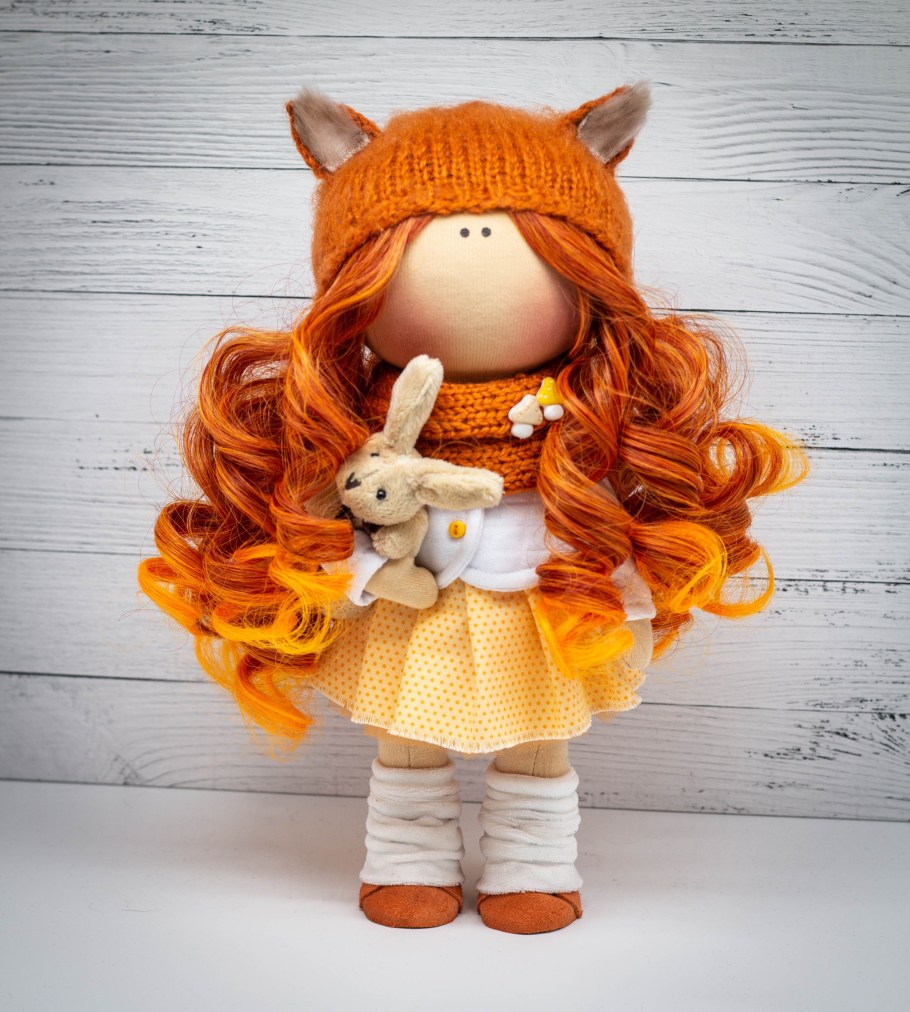 Текстильная кукла Лисичка
