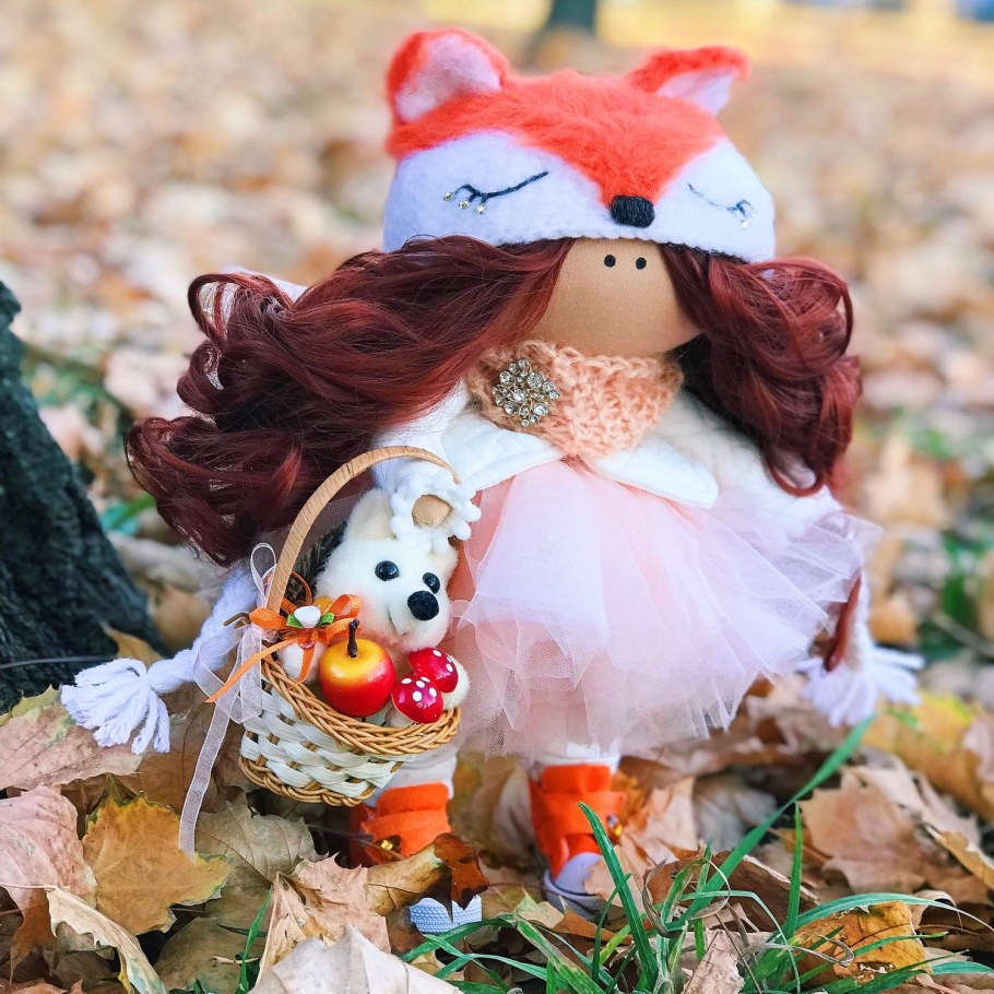 Интерьерная кукла лиса