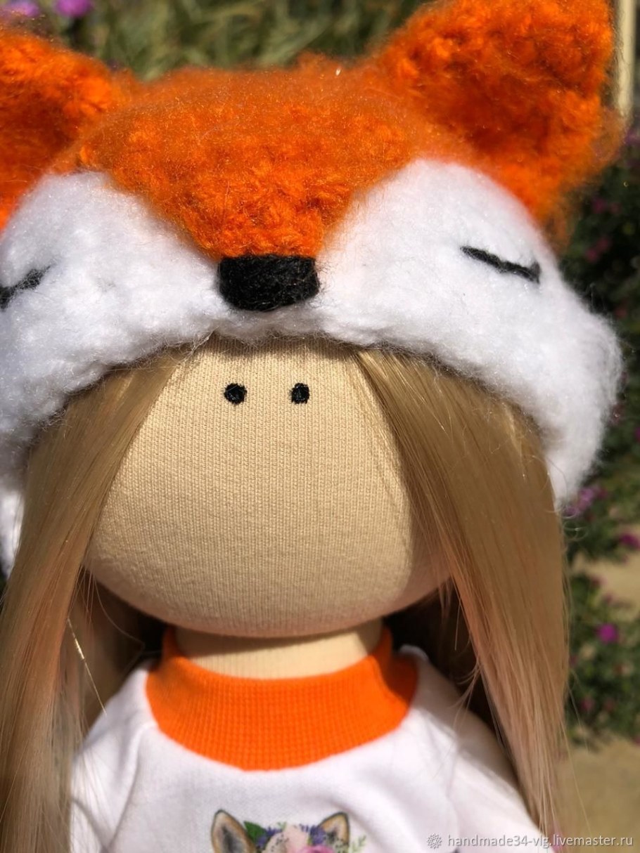 Текстильная кукла лиса