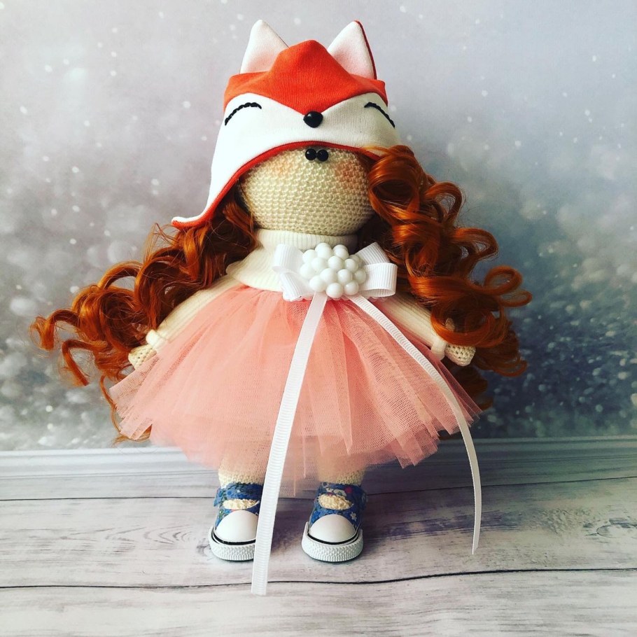 Текстильная кукла Лисичка