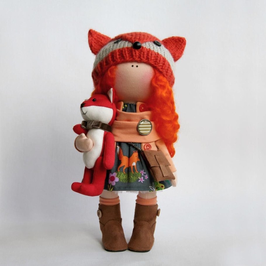 Текстильная кукла Лисичка