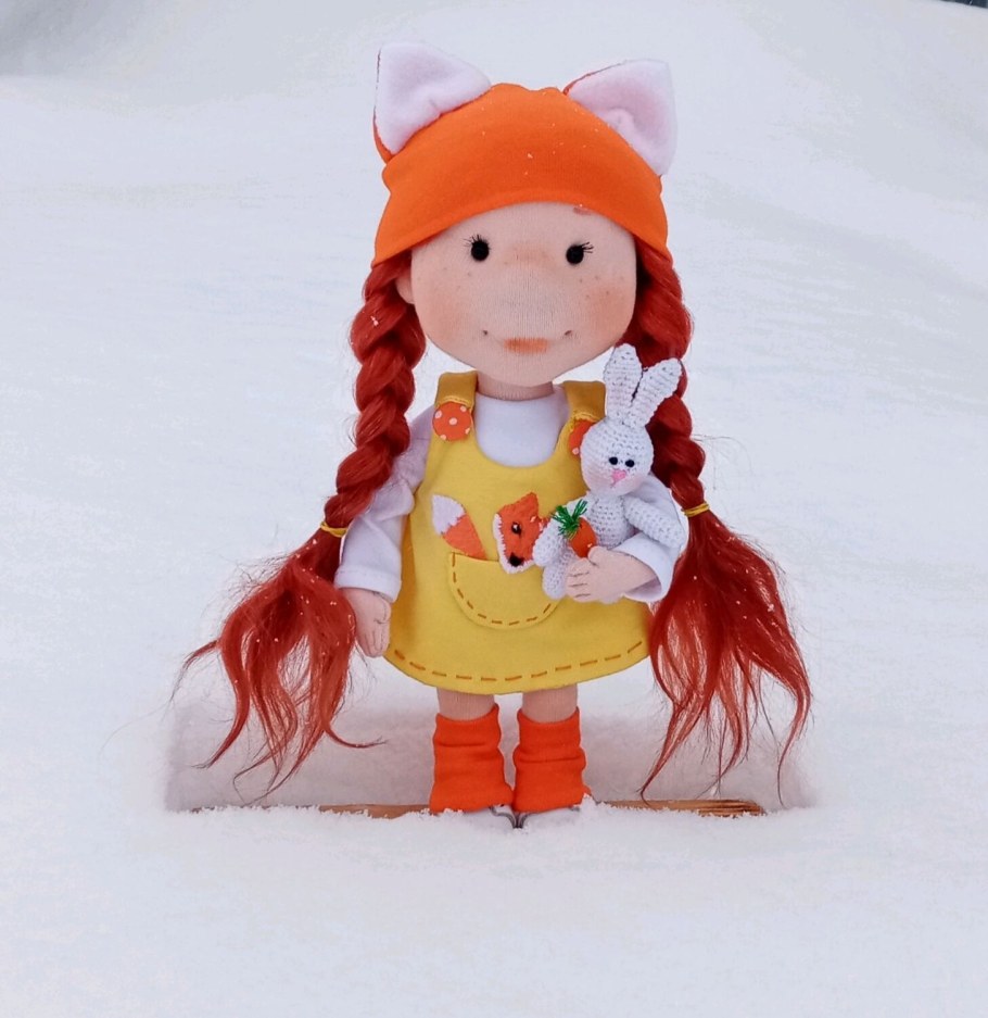 Кукла ручная Лисичка