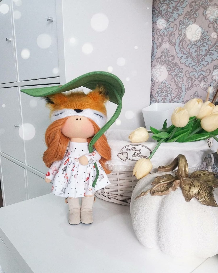 Интерьерная кукла лиса