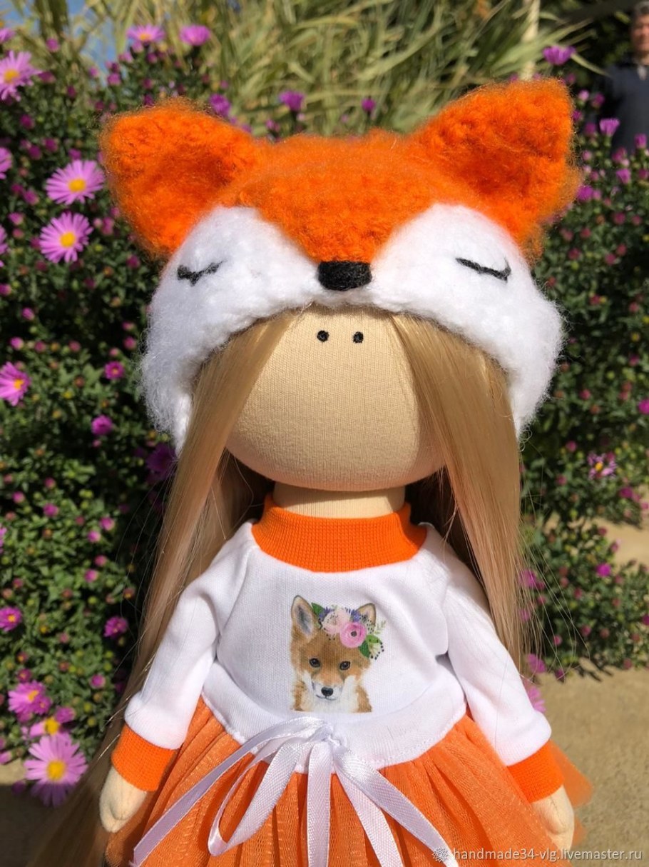 Текстильная кукла лиса