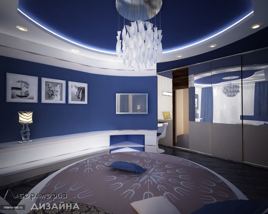 Натяжной потолок в морском стиле