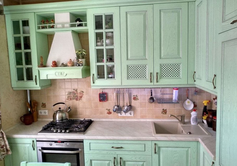 Кухня Прованс мята