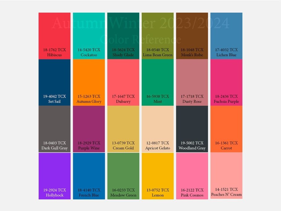 Трендовые цвета