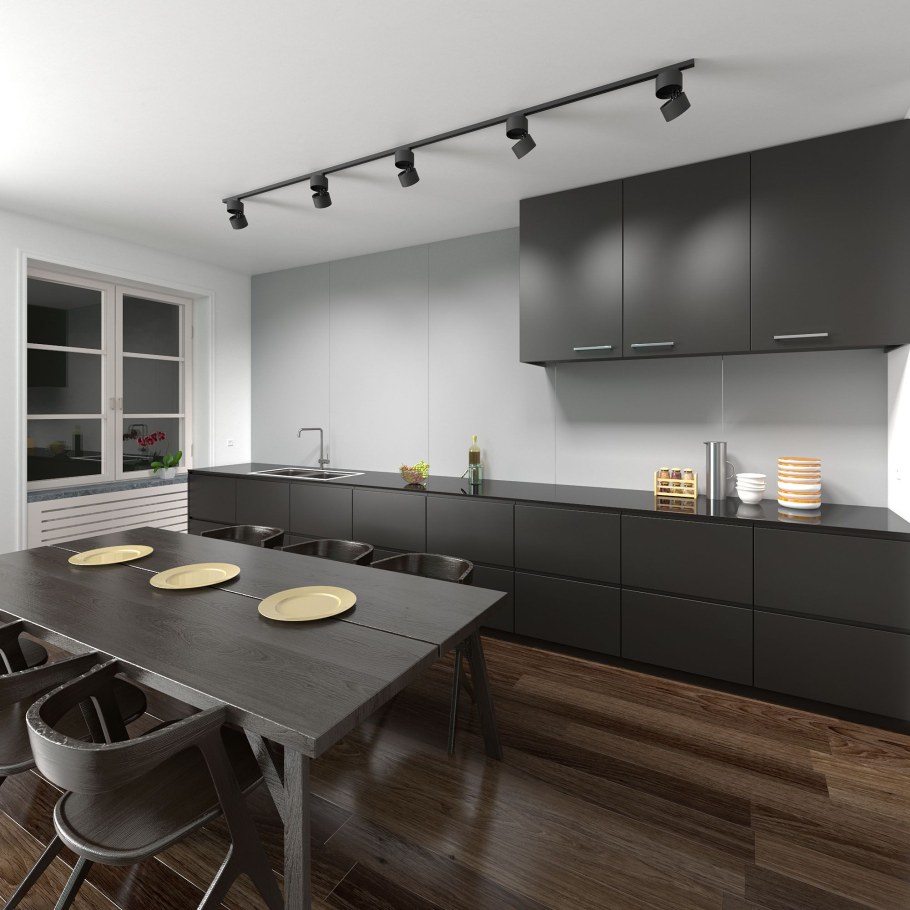 Трековые светильники в интерьере