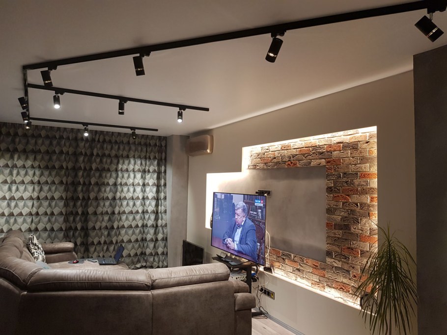 Трековые светильники интерье