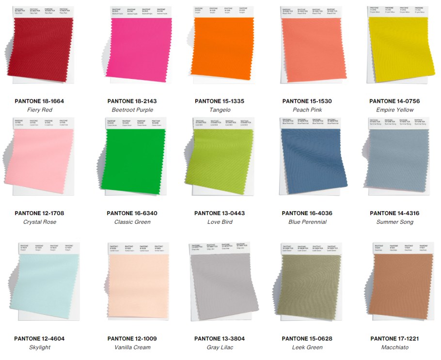 Институт цвета Pantone палитра