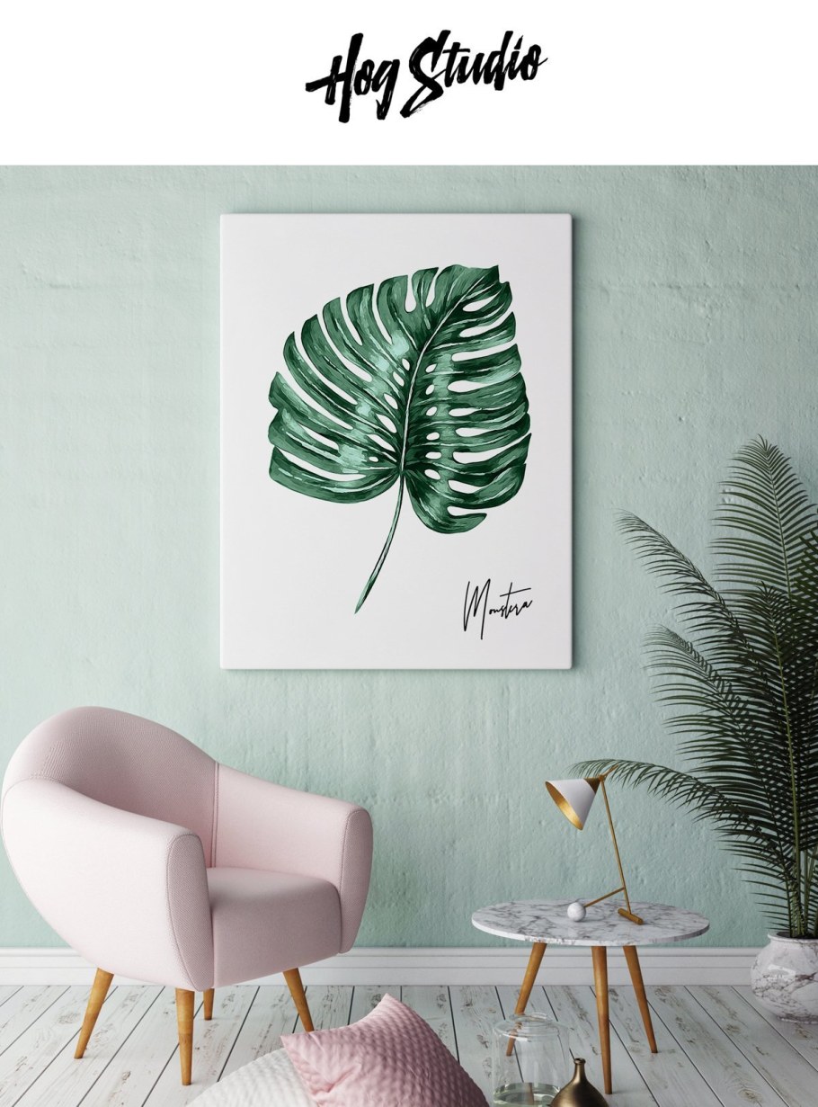 Пальмовые листья в интерьере