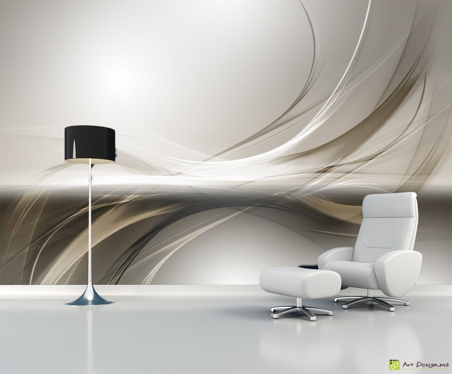 Фотообои абстракция в интерьере