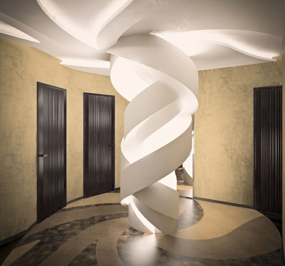 Декор колонны в квартире