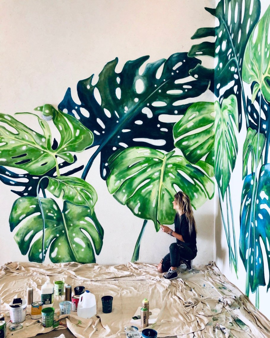 Роспись стен тропики