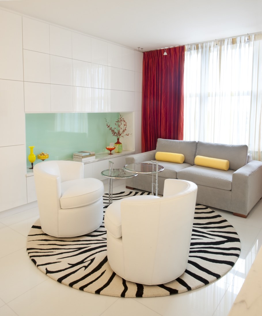 Круглый ковер в интерьере