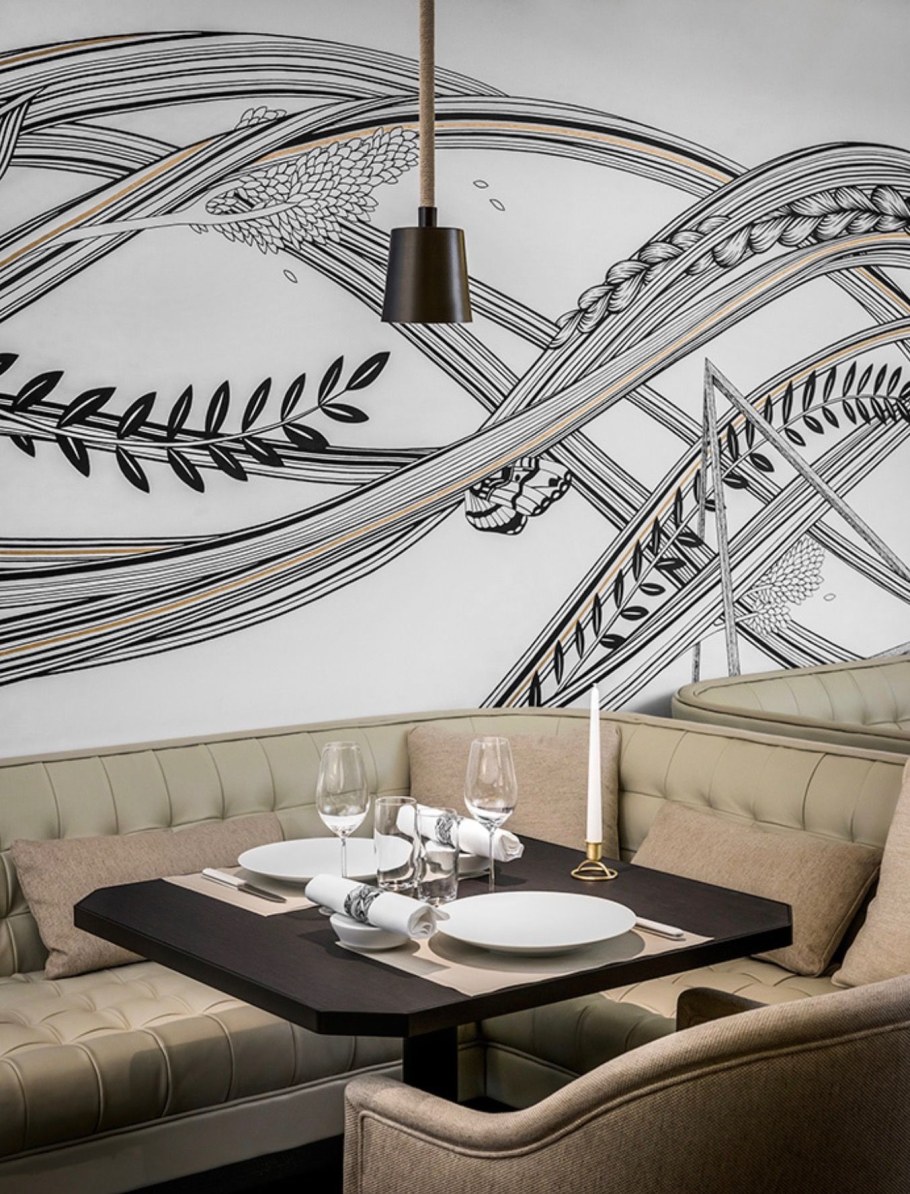 Роспись стен в кафе