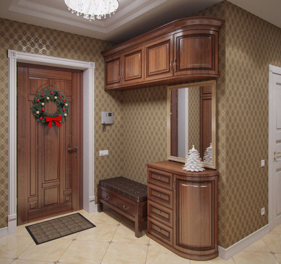 Интерьер прихожей klassicheskom stile