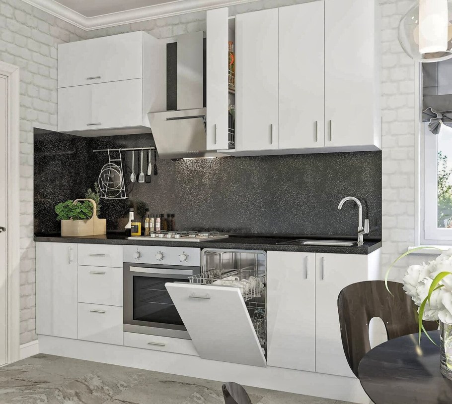 Кухня Леруа Леда серая